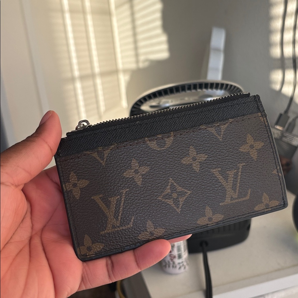 Louis Vuitton Black and Brown Monogram Wallet
